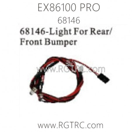 RGT EX86100 PRO Parts 68146 Light For Rear Front Bumper