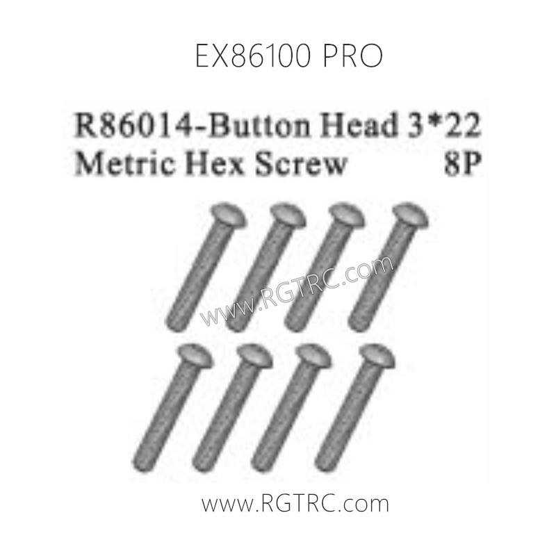 RGT EX86100 PRO Parts R86014 Button Head