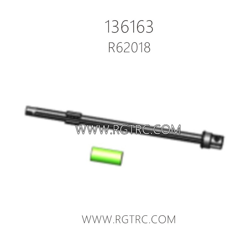 RGT 136163 Terminator Parts R62018 Central Main Drive Shaft With Shaft Brushing