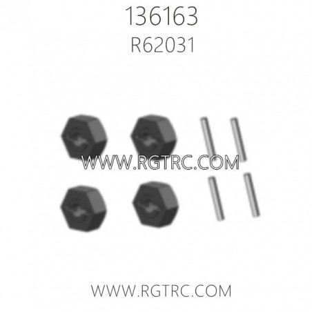 RGT 136163 Parts R62031 Wheel Hex Pins 1.5x10mm