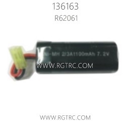 RGT 136163 Parts R62061 NimH Battery 7.2V 1100mAh