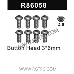 RGT EX86190 Parts R86058 Button Head 3X6MM