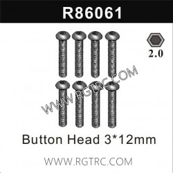 RGT EX86190 Parts R86061 Button Head 3X12MM