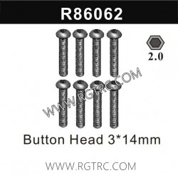 RGT EX86190 Parts R86062 Button Head 3X14MM