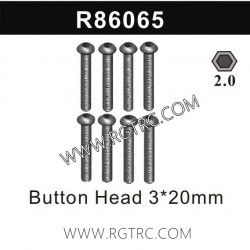 RGT EX86190 Parts R86065 Button Head 3X20mm