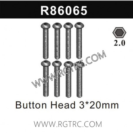 RGT EX86190 Parts R86065 Button Head 3X20mm