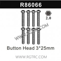 RGT EX86190 Parts R86066 Button Head 3x25mm