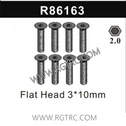 RGT EX86190 Parts R86163 Flat Head 3X10mm
