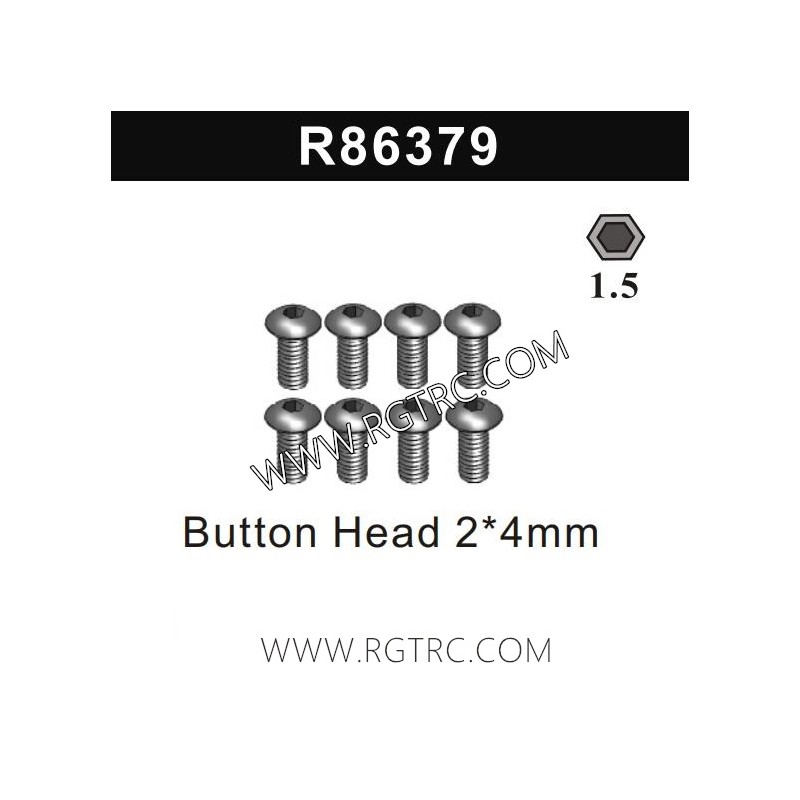 RGT EX86190 Parts R86379 Button Head 2X4MM