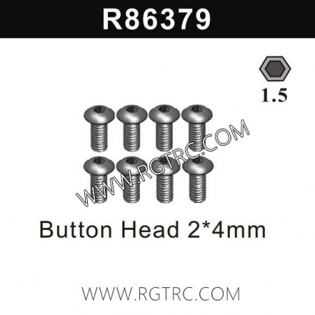 RGT EX86190 Parts R86379 Button Head 2X4MM