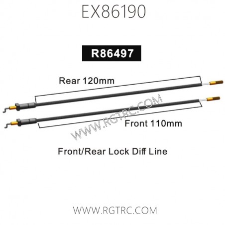 RGT EX86190 Parts R86497 Front and Rear Lock Diff Line