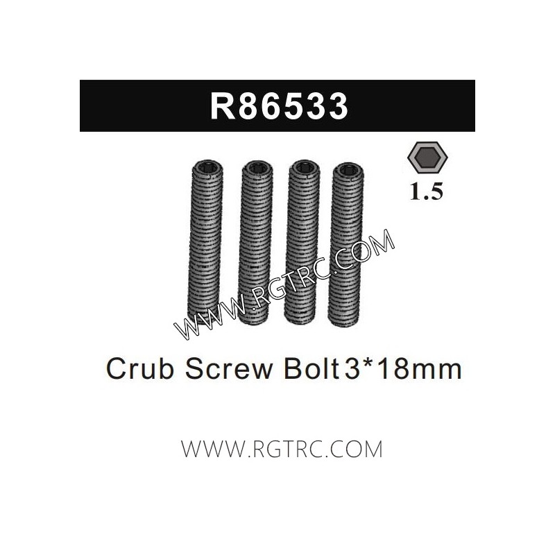 R86533 Crub Screw Bolt 3X18mm for RGT RC Crawler