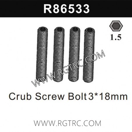 R86533 Crub Screw Bolt 3X18mm for RGT RC Crawler