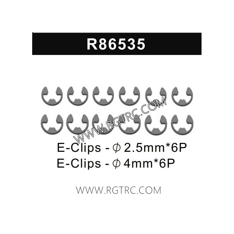 R86535-E-Clips for RGT RC Crawler