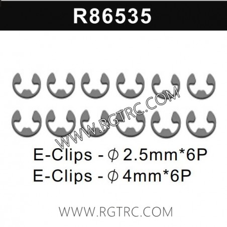 R86535-E-Clips for RGT RC Crawler