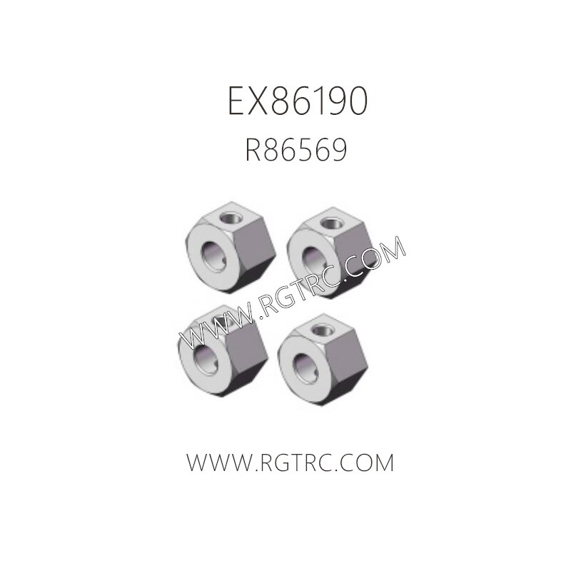 RGT EX86190 1/10 RC Car Parts R86569 Wheel Hex