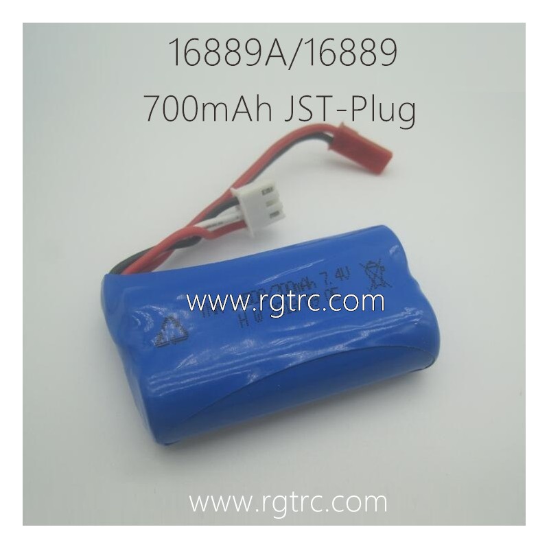 HBX 16889A 1/16 RC Car Parts 14500 7.4V 700mAh Li-Ion Battery JST Plug M16037