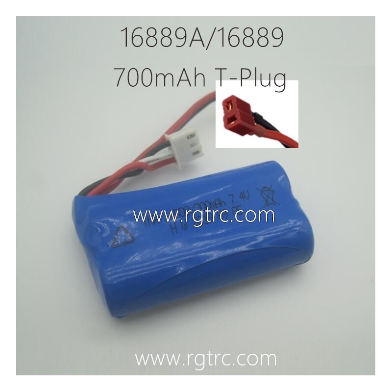 HBX 16889A 1/16 Parts 14500 7.4V 700mAh Battery T Plug M16037