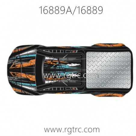 HBX 16889A PRO RC Car Parts Car Shell B004-INV