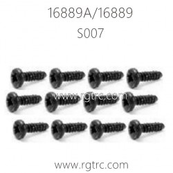 HBX 16889A PRO RC Car Parts Pan Head Self Tapping Screws PBHO2X8mm S007