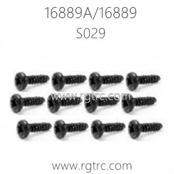 HBX 16889A PRO RC Car Parts Pan Head Self Tapping Screws PBHO2.6X10mm S029