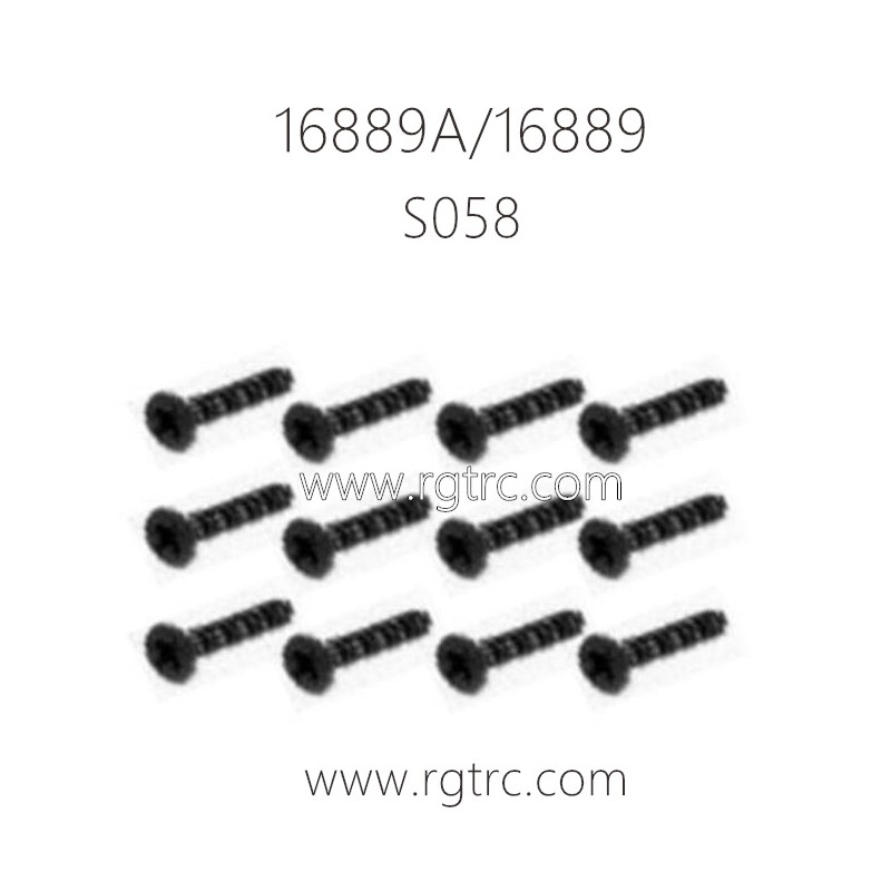 HBX 16889A PRO RC Car Parts Countersunk Screws KM2.5X8mm S058