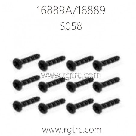 HBX 16889A PRO RC Car Parts Countersunk Screws KM2.5X8mm S058