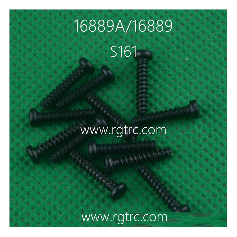 HBX 16889A PRO RC Car Parts Pan Head Self Tapping Screws PBHO2.6X12mm S161