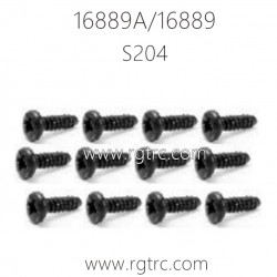 HBX 16889A PRO RC Car Parts Pan Head Self Tapping Screws PBHO2X12mm S204