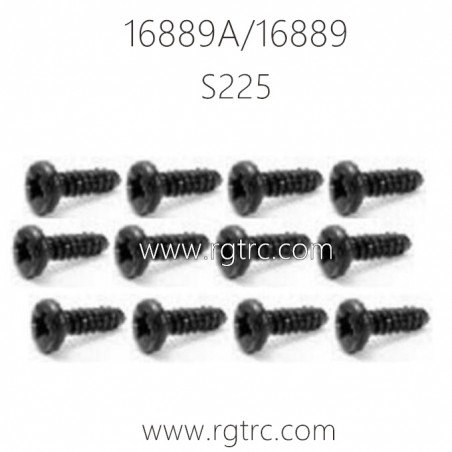HBX 16889A PRO RC Car Parts Pan Head Self Tapping Screws S225
