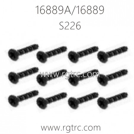 HBX 16889A PRO Parts Countersunk Self Tapping S226