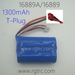 HBX 16889A PRO Parts 7.4V 1300mAh Li-Ion Battery T-Plug M16120T