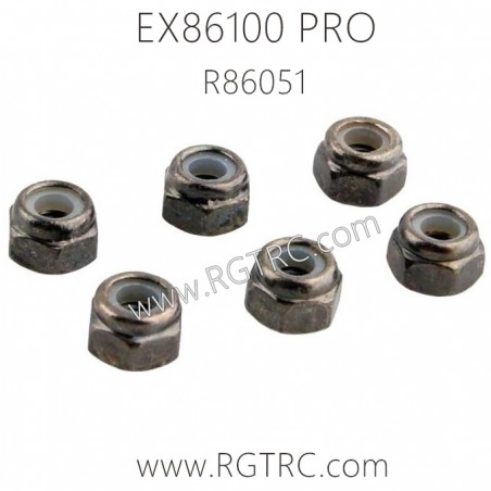 RGT EX86100 PRO Parts R86051 M3 Nuts