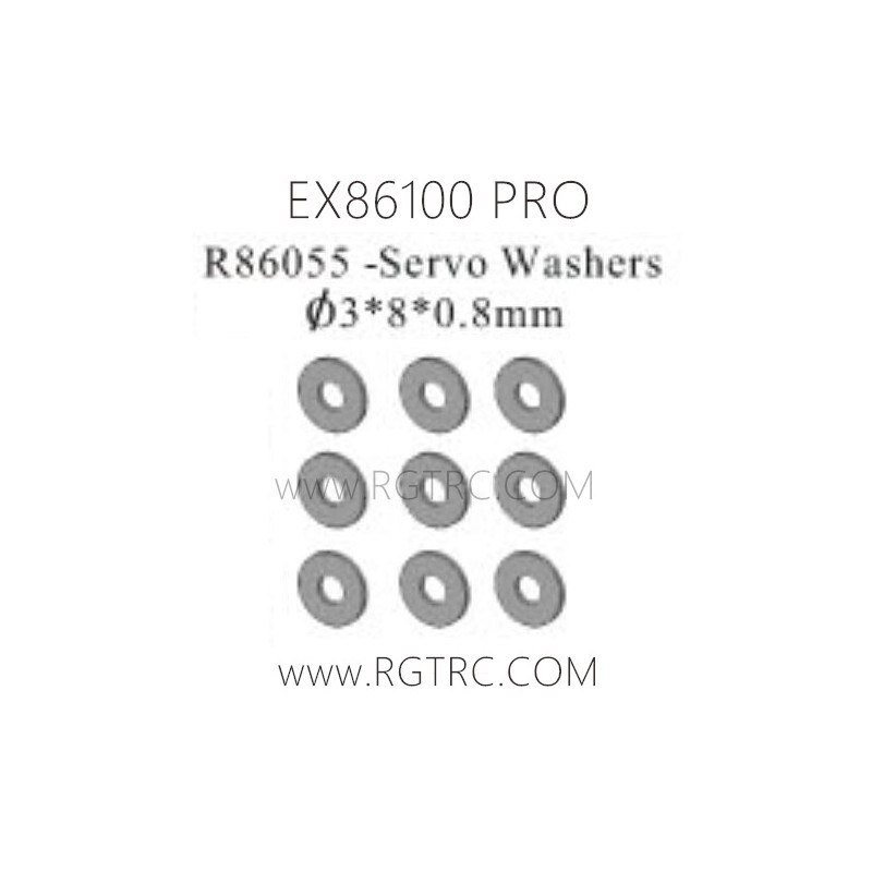 RGT EX86100 PRO Parts R86055 Servo Washers