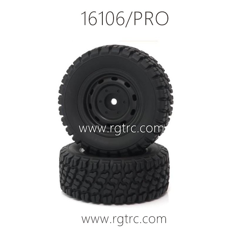 SCY 16106 Pro 1/16 RC Truck Parts 6035 Black OFF-Road Wheel 82mm