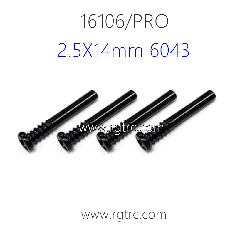 SUCHIYU 16106 Pro 1/16 RC Truck Parts Screw 2.5X14mm 6043