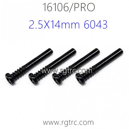 SUCHIYU 16106 Pro 1/16 RC Truck Parts Screw 2.5X14mm 6043
