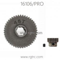 SCY 16106 RC Car Upgrade Metal Main Gear+Motor Gear For Brushless