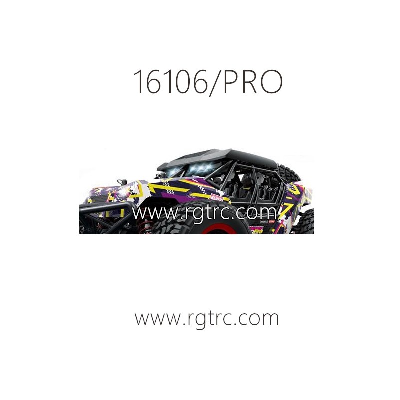 SCY 16106 Pro RC Car Parts Car Body Shell Kit Purple