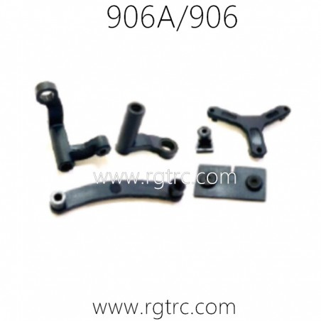 HBX 906A 1/12 RC Car Parts Steering Post, Steering Ackerman Plate+Servo Mount 90106