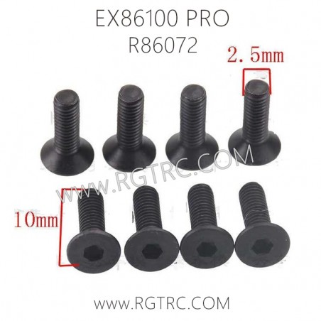 RGT EX86100 PRO Parts R86072-Column Head Hex Self-tapping Screw 2.5x10