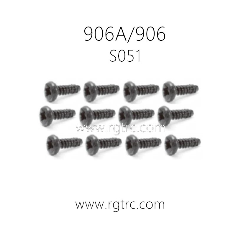 HAIBOXING 906A 906 Parts Pan head self-tapping screws PBHO2.6X6mm S051