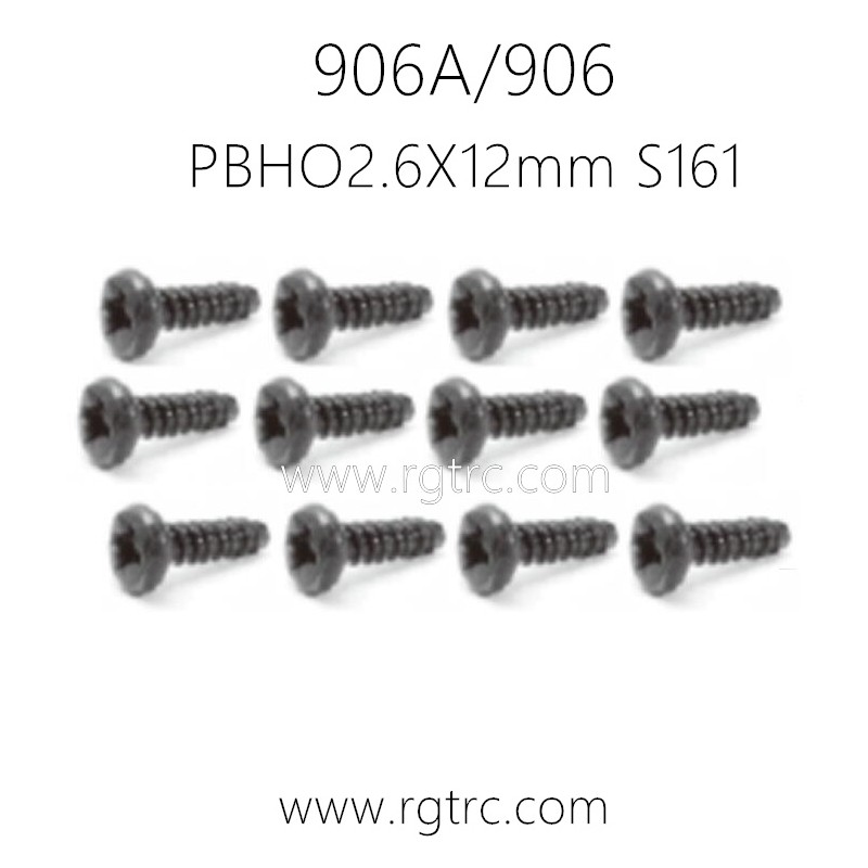 HAIBOXING 906A 906 Parts Pan head self-tapping Screws PBHO2.6X12mm S161