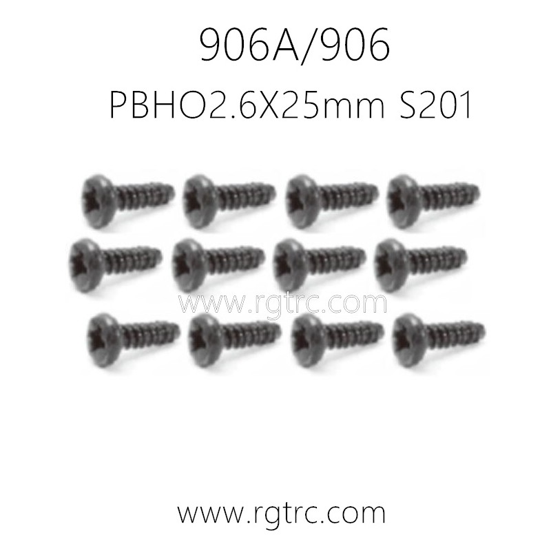 HAIBOXING 906A 906 Parts Pan Head self-tapping Screws PBHO2.6X25mm S201