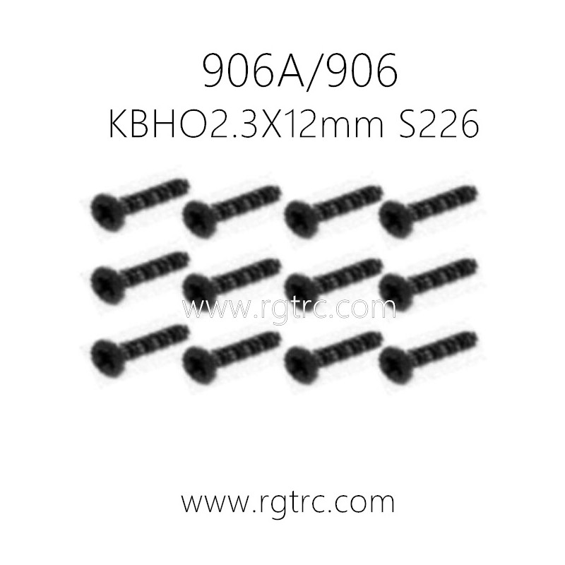 HAIBOXING 906A 906 Parts Countersunk head self-tapping Screws KBHO2.3X12mm S22601