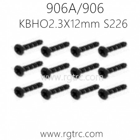HAIBOXING 906A 906 Parts Countersunk head self-tapping Screws KBHO2.3X12mm S22601