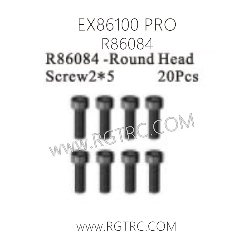 RGT EX86100 PRO Parts R86084 Round Head Screw 2x5