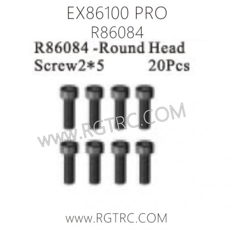 RGT EX86100 PRO Parts R86084 Round Head Screw 2x5