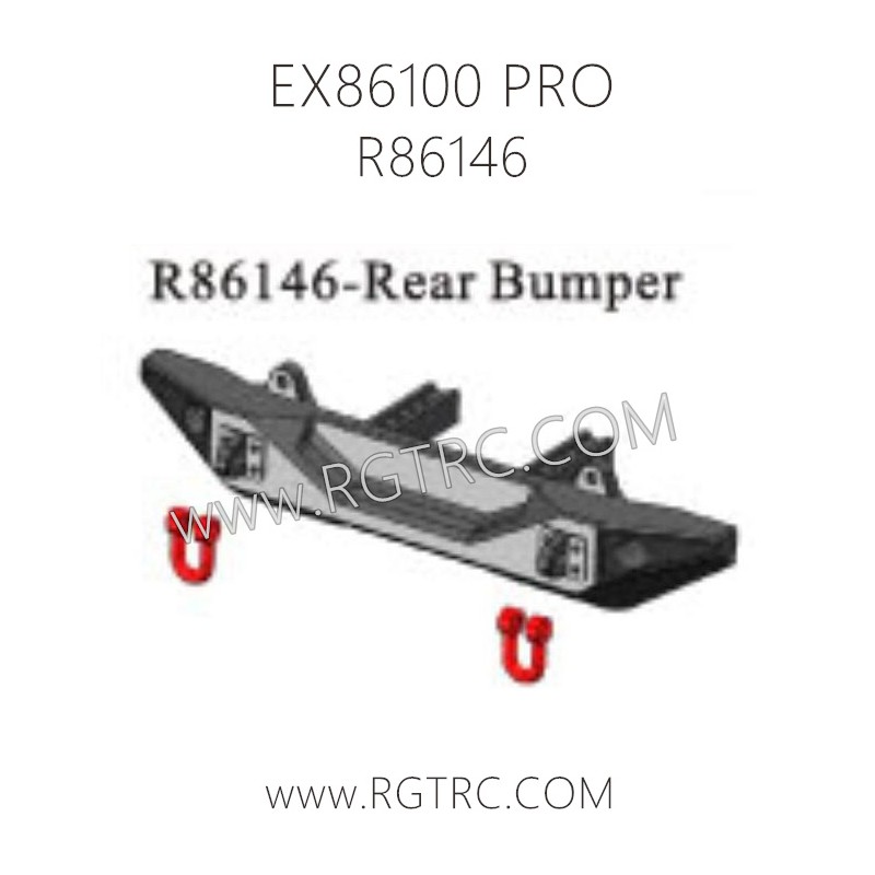 RGT EX86100 PRO Parts R86146 Rear Bumper