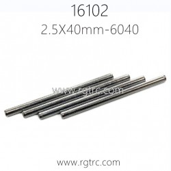SCY 16102 Pro RC Truck Parts Shaft 2.5X40mm 6040